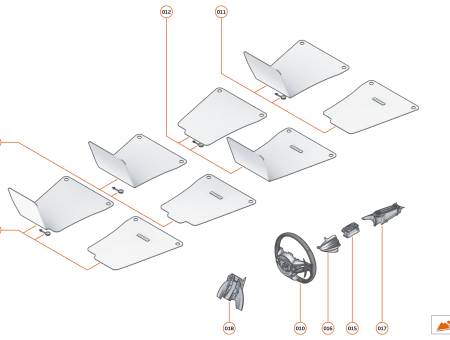 Photo of BRANDED FLOORMATS SET FED…