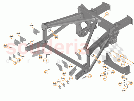 Photo of FRAME ASSY REAR…
