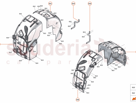 Photo of BRACKET WHEEL ARCH LINER UPPER RH…
