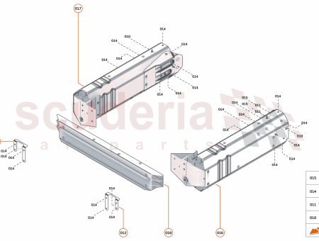 Photo of BRACKET BUMPER MOUNTING FRONT RH…