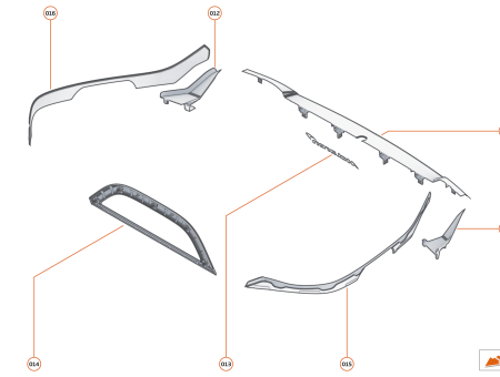 Photo of ASSY REAR TRIM LUGGAGE BIN…