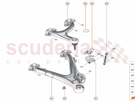 Photo of BRACKET WISHBONE DISPLACEMENT SENSOR REAR RH…