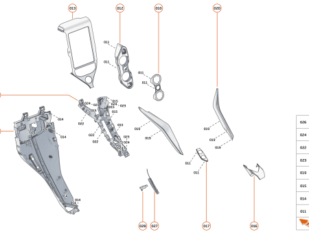 Photo of FACE PLATE UPPER RHD FRONT CARBON…