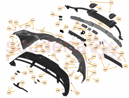 Photo of BEZEL PARKING SENSOR REAR INNER CARBON RH…