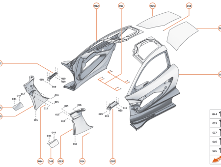 Photo of DOOR PANEL UPPER CARBON FOR PAINT LH…