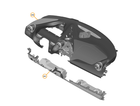 Photo of FACIA UPPER NO AMBIENT LIGHT LHD…