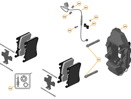 Photo of BRAKE CALIPER CARBON 4 POT REAR LH MACHINED…