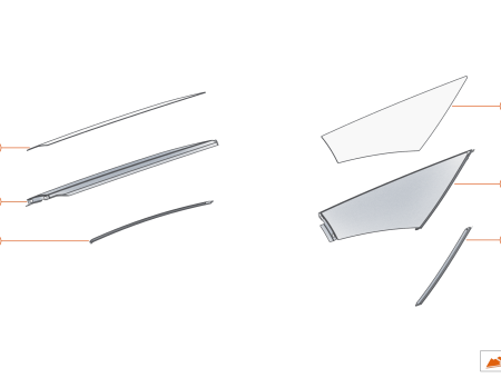 Photo of ASSY GLASS REAR PILLAR LH LH…