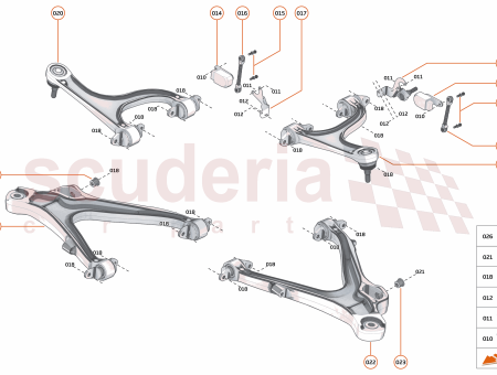 Photo of BRACKET WISHBONE DISPLACEMENT SENSOR REAR RH…