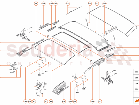 Photo of SEAL HOLDER REAR ROOF PANEL LH…