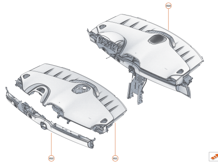 Photo of ASSY UPPER FACIA RHD HL…