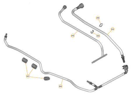 Photo of Pipe Fuel Feed Tank to Engine Bay…