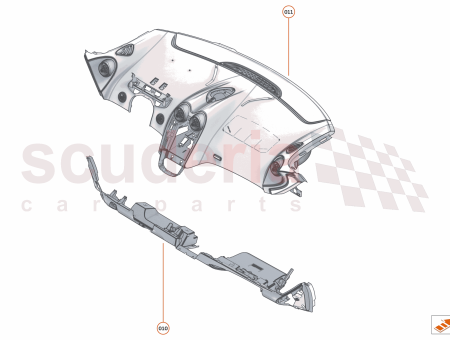Photo of ASSY UPPER FACIA RHD PDC…