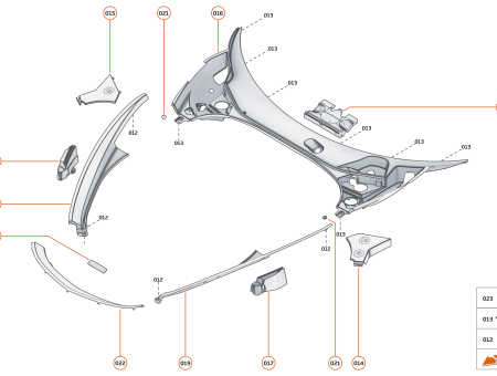 Photo of BADGE FRONT MCLAREN GREY…
