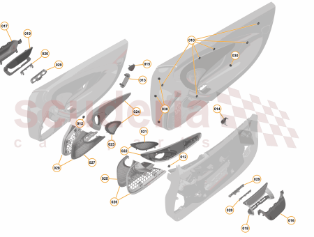 Photo of Complete Speaker Grille Lower High Line LH…