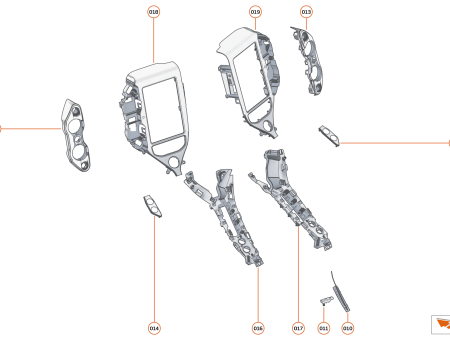 Photo of FACE PLATE UPPER LHD FRONT CARBON…