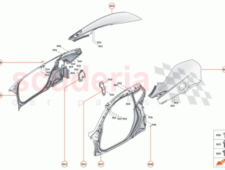 Photo of BAFFLE MOULDING B POST RH…