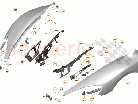 Photo of Mounting Block Bumper Front LH 650S 625C 675LT…