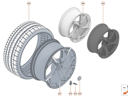 Photo of WHEEL FORGED SLW FR 19X9 0J…
