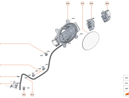 Photo of BRACKET FUEL FILLER DRAIN HOSE…