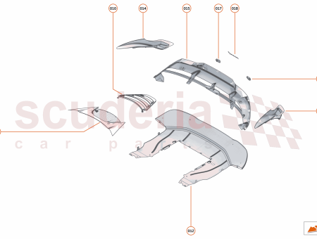 Photo of BUMPER CENTRE PDC CARBON GLOSS REAR…