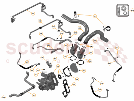 Photo of Pipe Hose Turbocharger Coolant Feed Assy LH…