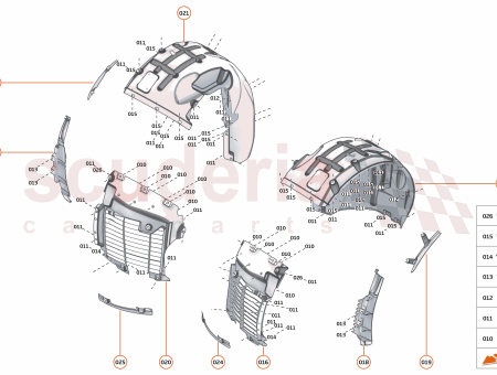 Photo of WHEEL ARCH LINERLOUVRE FRT LH…