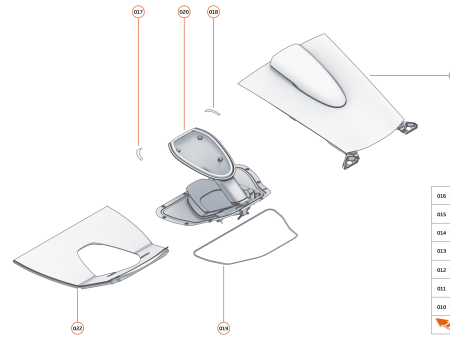 Photo of ASSY MSO ROOF SCOOP LUGGAGE SHELF HB…