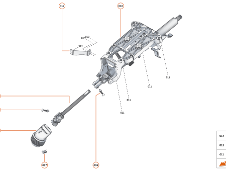 Photo of BRACKET FACIA NVH SUPPORT LHD MANUAL STEERING COLUMN…