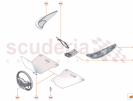 Photo of COMPLETE SPEAKER MOUNTING UPPER LH CARBON…