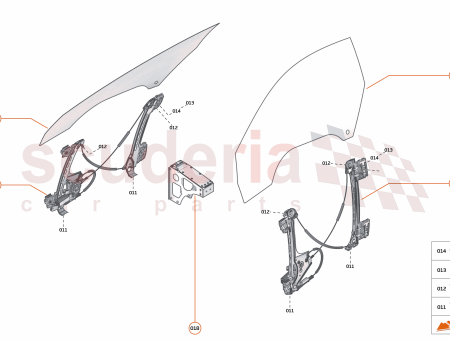 Photo of DOOR GLASS SPIDER LH…