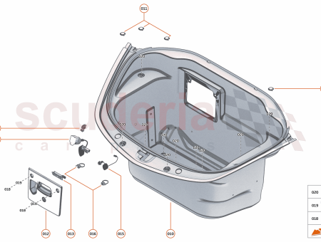 Photo of LUGGAGE BIN SWITCH LABEL EMERGENCY RELEASE SURROUND STICKER…