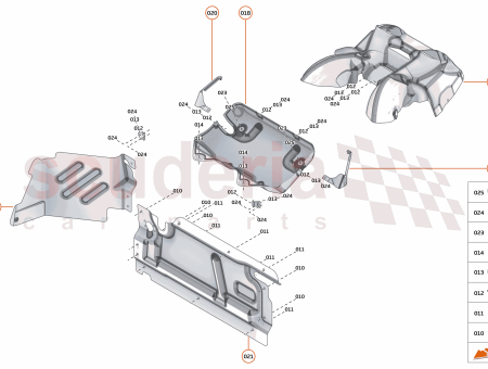 Photo of BRACKET HEATSHIELD MUFFLER UPPER LH…