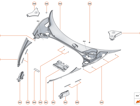 Photo of FOAM SUPPORT FENDER COVER INNER RH…