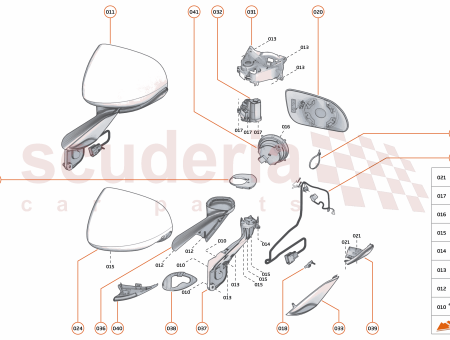 Photo of DOOR MIRROR COMPLETE UNPAINTED CHINA ONLY RH…