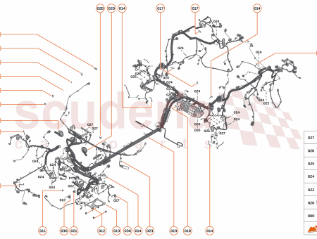 Photo of WIRING HARNESS BODY MID LINE SPIDER FEDERAL…