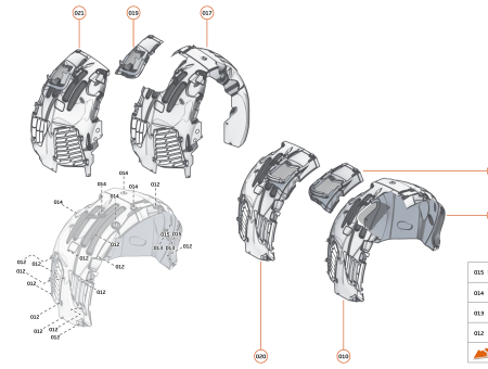 Photo of WHEEL ARCH LINER FRT RH LT TRIM…