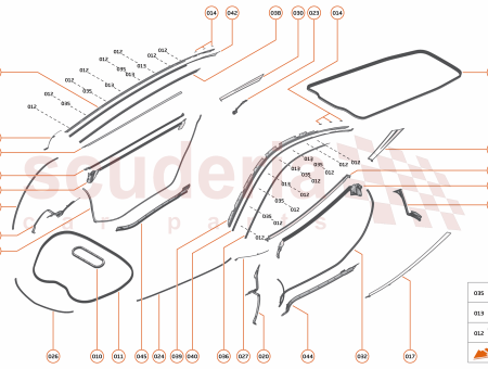 Photo of SEAL MLDG PRIMARY B PILLAR RH…