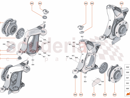 Photo of UPRIGHT SUSPENSION FRONT LH…