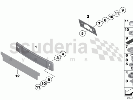Photo of Bracket licence plate rear 51 18…