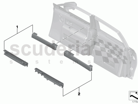 Photo of Kit cappings rear door wood 51 42…