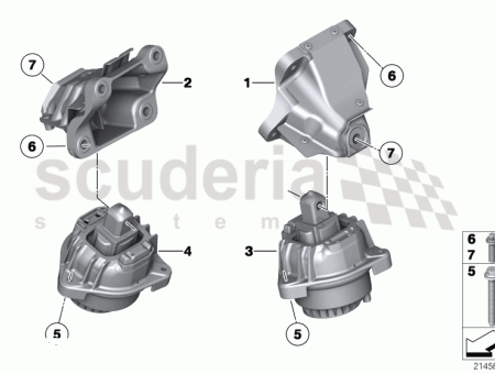 Photo of Engine supporting bracket right 22 11…