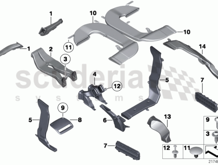 Photo of Trim footwell air outlet rear 51 47…