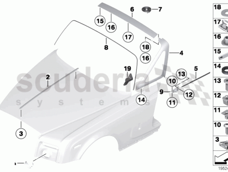 Photo of Trim ring headlight right 51 11…