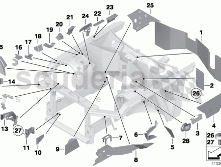 Photo of Bracket washer fluid reservoir inner 41 00…