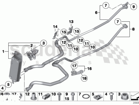 Photo of Bracket oil cooler line 17 22…