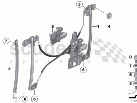 Photo of window lifter with motor front left 51 33…