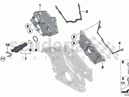 Photo of Timing case cover top 11 14…