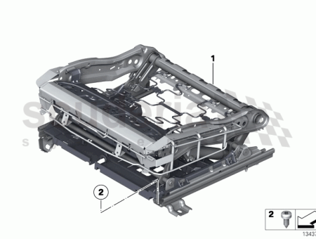 Photo of Seat frame left 52 10…