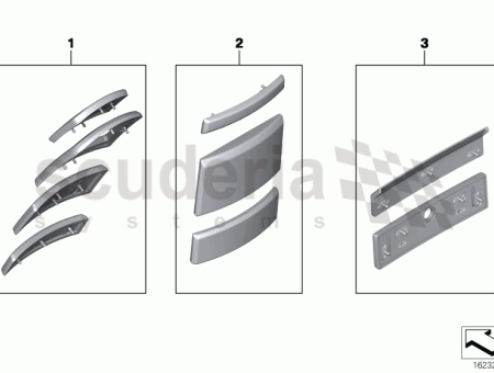 Photo of Wood trims centre console rear 51 41…